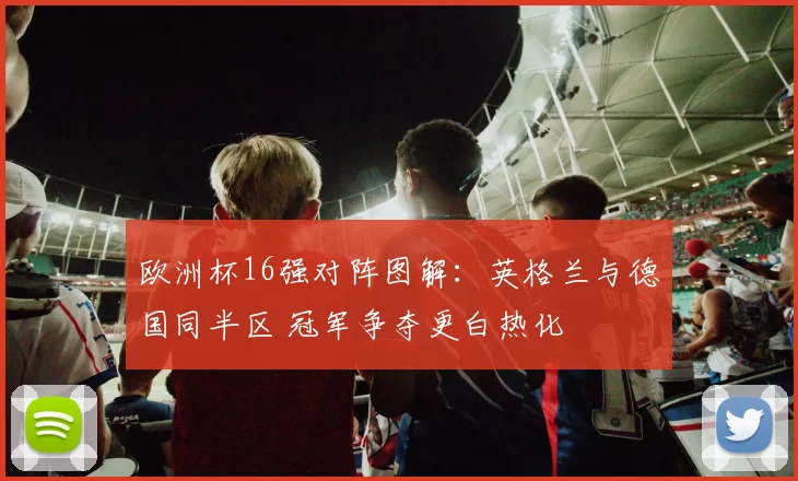 欧洲杯16强对阵图解:英格兰与德国同半区 冠军争夺更白热化