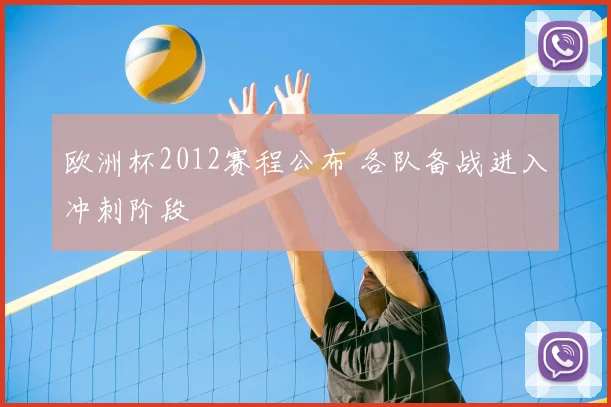 欧洲杯2012赛程公布 各队备战进入冲刺阶段