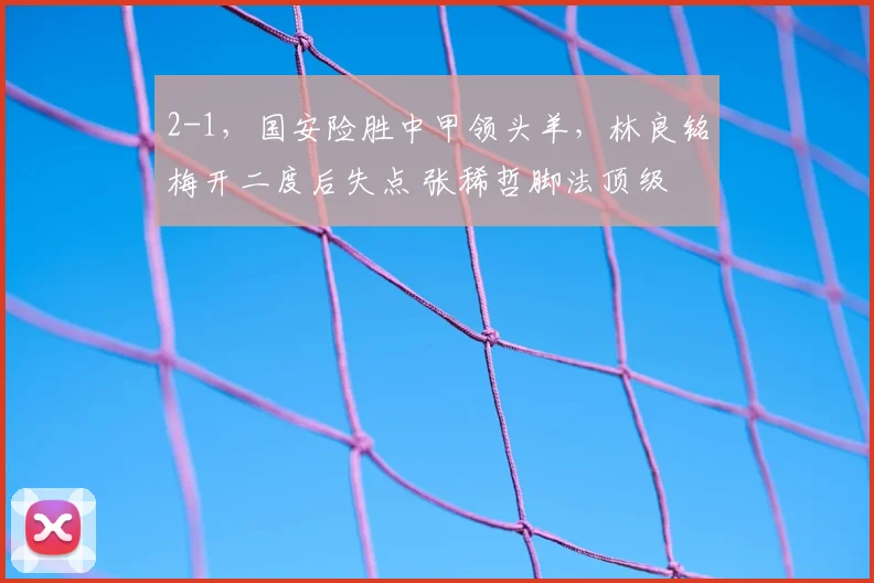 2-1，国安险胜中甲领头羊，林良铭梅开二度后失点 张稀哲脚法顶级
